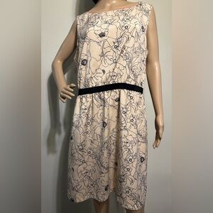 Ann Taylor Loft Floral Print Dress w/ lining